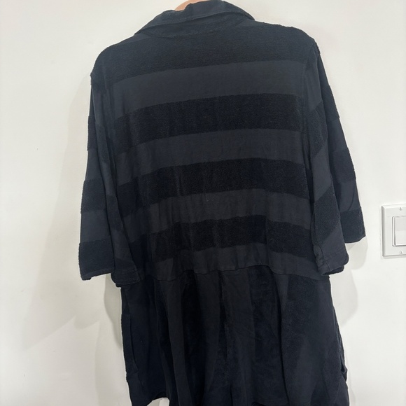 Free People Terrycloth Polo Romper | Black | Stripe Detail | Size XL ✨ - Picture 3 of 3